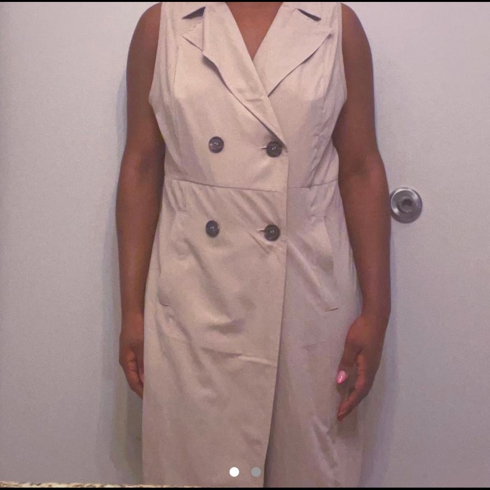 Tan Colored Shirt Dress